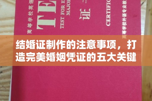 镇坪结婚证制作的注意事项，打造完美婚姻凭证的五大关键点